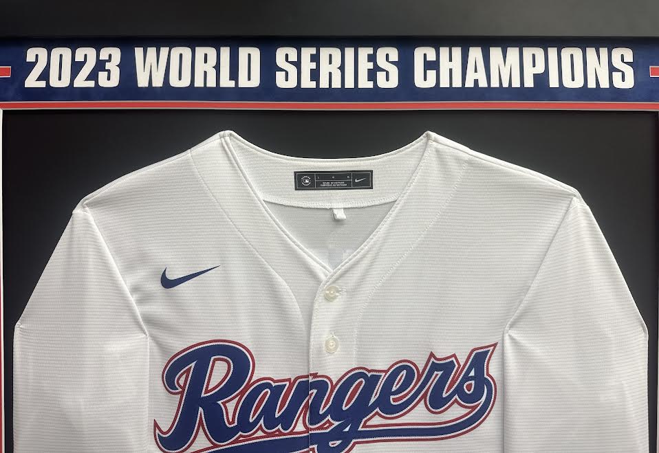 Texas Rangers 2023 World Series Champions Autographed Hand Signed Team Jersey - JSA LOA