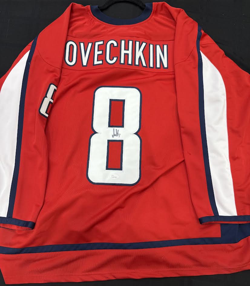 Alex Ovechkin Autographed Hand Signed Custom Washington Capitals Jersey - JSA COA