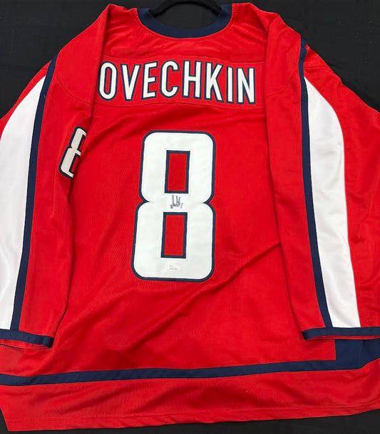 Alex Ovechkin Autographed Hand Signed Custom Washington Capitals Jersey - JSA COA