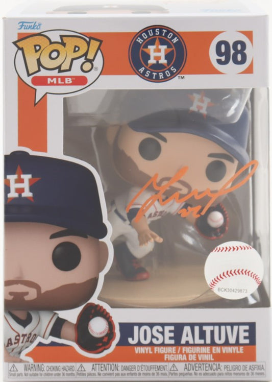 Jose Altuve Autographed Hand Signed Funko Pop #98 - Beckett COA