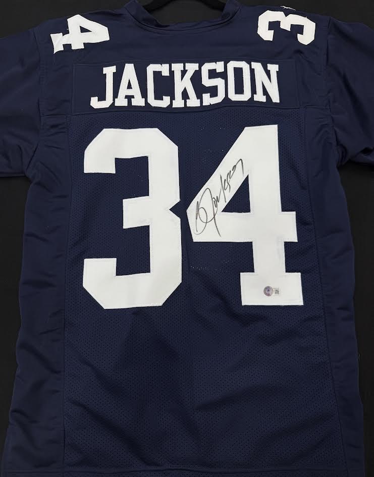 Bo Jackson Autographed Hand Signed Custom Auburn Tigers Jersey - Beckett COA