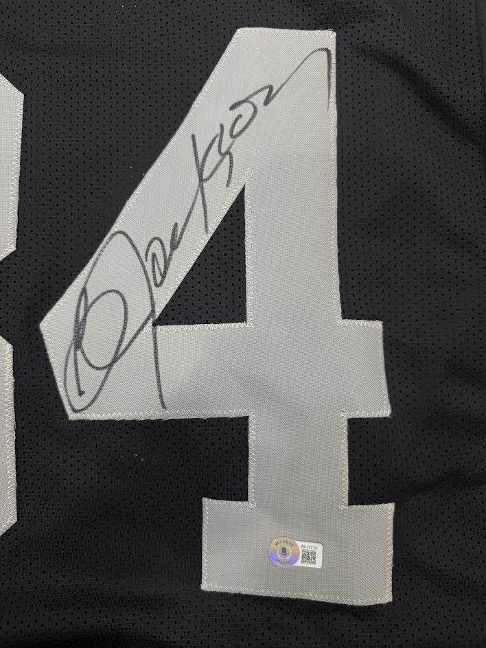 Bo Jackson Autographed Hand Signed Custom Oakland Raiders Jersey - Beckett COA