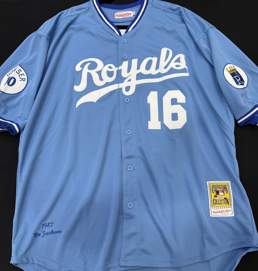 Bo Jackson Autographed Hand Signed Custom Kansas City Royals Jersey - Beckett COA
