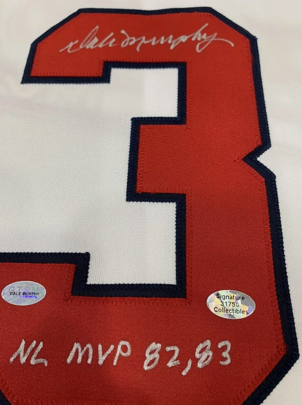 Dale Murphy Autographed Hand Signed Atlanta Braves Jersey - GTSM COA
