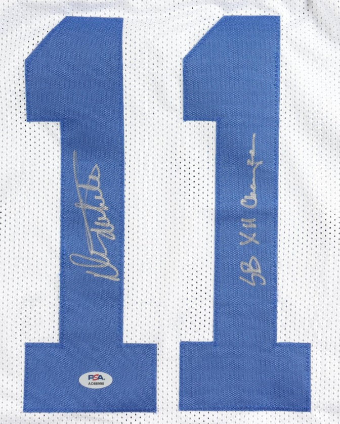 Danny White Autographed Hand Signed Custom Dallas Cowboys Jersey w/ Insc. - PSA COA
