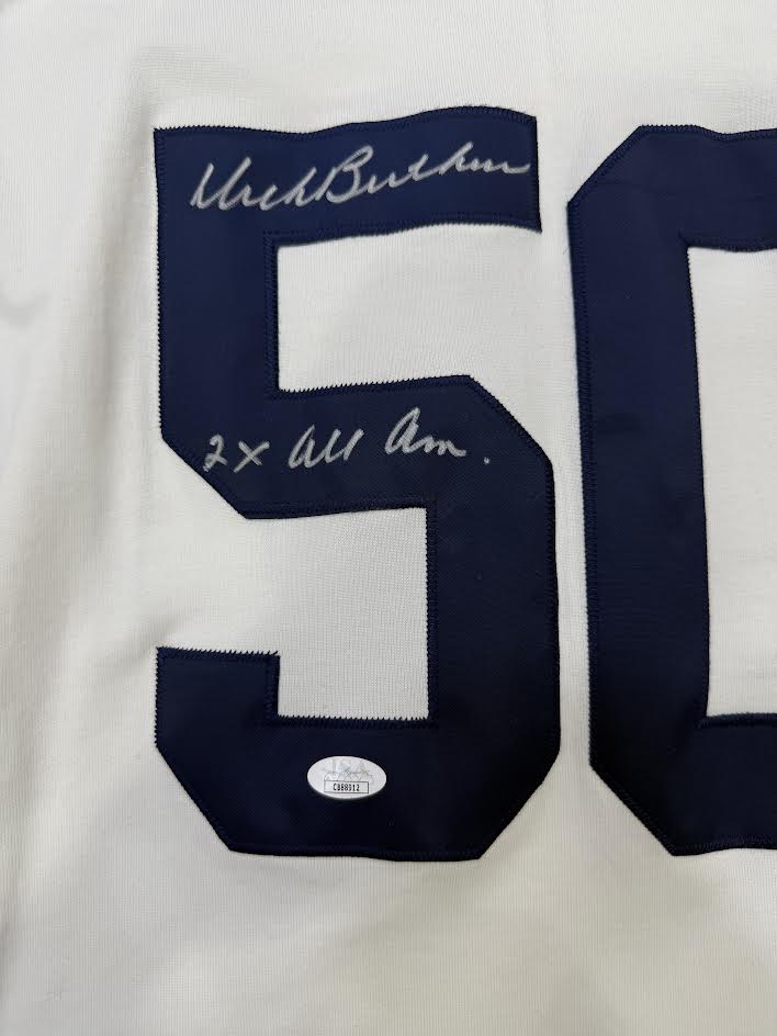 Dick Butkus Autographed Hand Signed Custom Illinois Fighting Illini Jersey W/ Inscription - JSA COA
