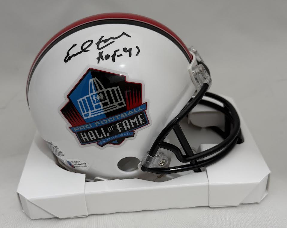 Earl Campbell Autographed Hand Signed HOF Mini Helmet W/ Inscription - Beckett Witness Hologram