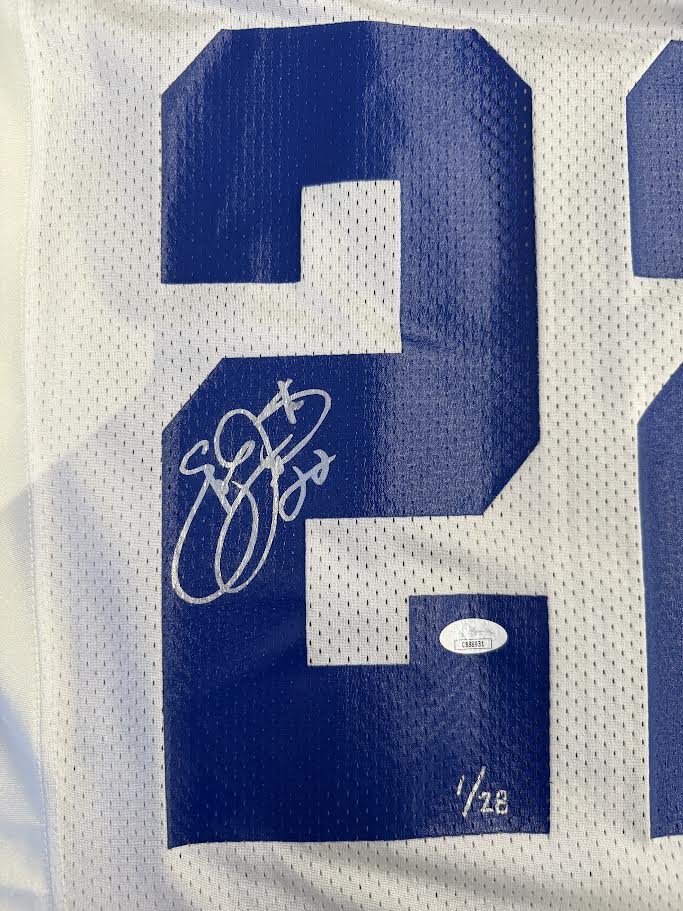 Emmitt Smith Autographed Hand Signed Authentic Nike Dallas Cowboys Jersey - JSA COA