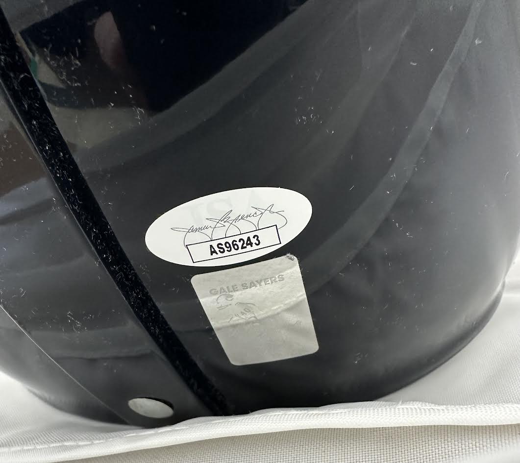 Gale Sayers Autographed Hand Signed Full Size Replica TK Chicago Bears Helmet - JSA COA