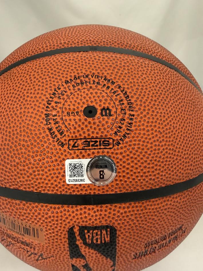 Giannis Antetokounmpo Autographed Hand Signed Basketball - Beckett COA