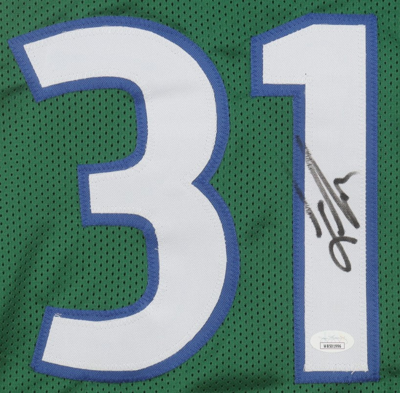 Jason Terry Autographed Hand Signed Custom Dallas Mavericks Jersey - JSA COA