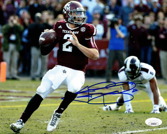 Johnny Manziel Autographed Hand Signed 8x10 Texas A&M Aggies Photo - JSA COA