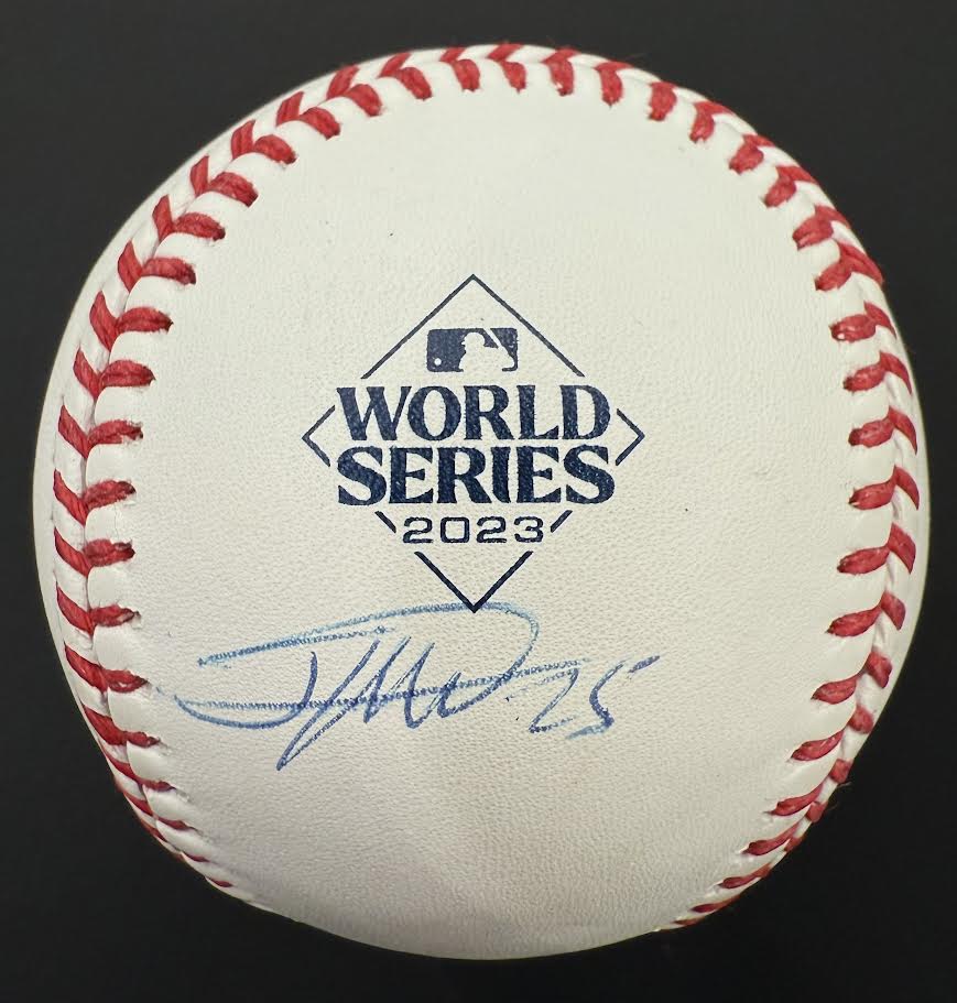 Jose Leclerc Autographed Hand Signed World Series Baseball - Fanatics COA