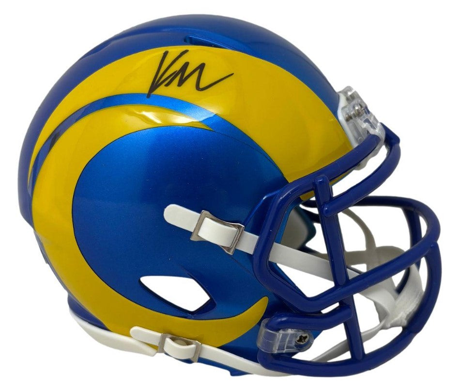 Kyren Williams Autographed Hand Signed Mini Helmet - Beckett COA