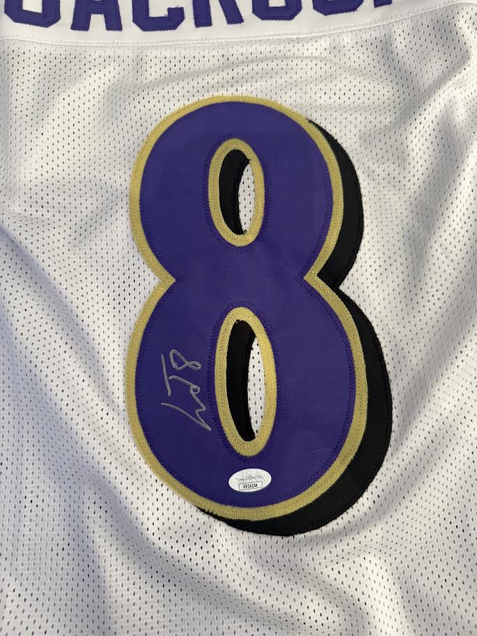 Lamar Jackson Autographed Hand Signed Custom Baltimore Ravens Jersey - JSA COA