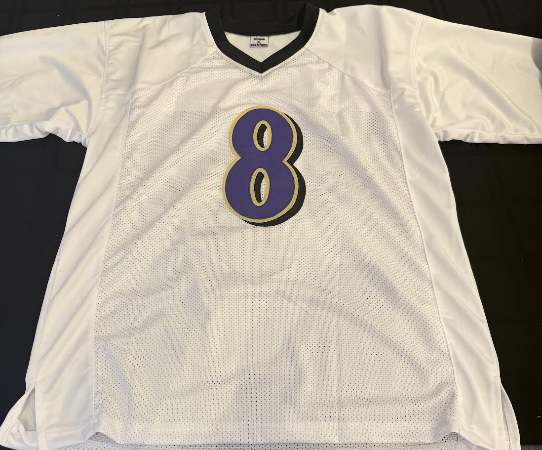 Lamar Jackson Autographed Hand Signed Custom Baltimore Ravens Jersey - JSA COA