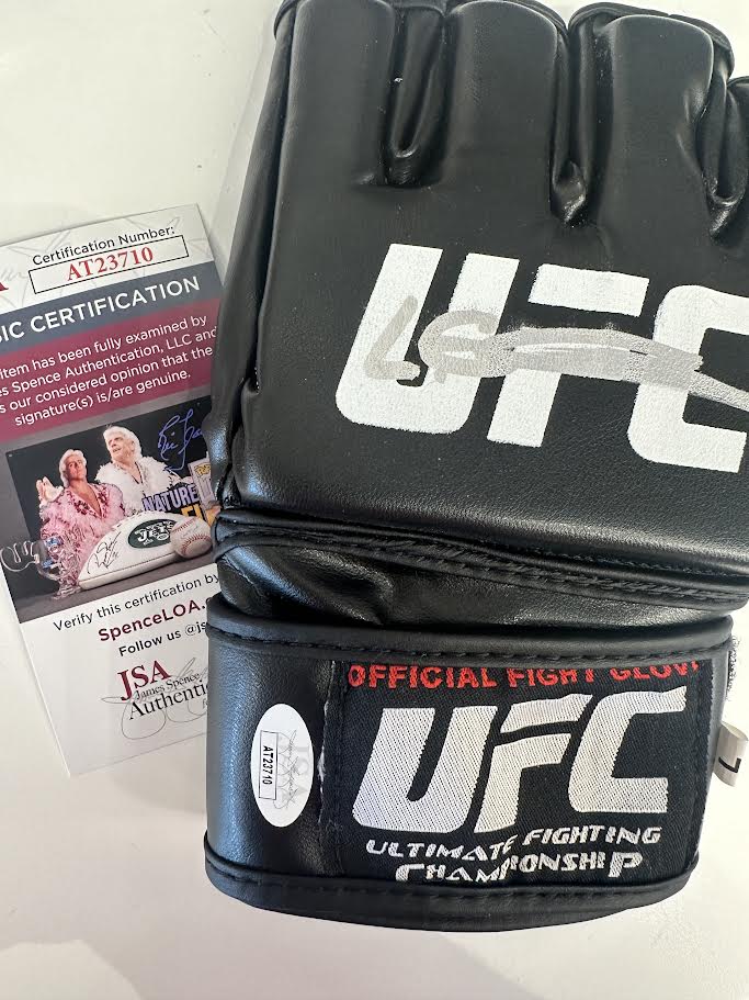 Leon Edwards Autographed Hand Signed Official UFC Fight Glove - JSA COA
