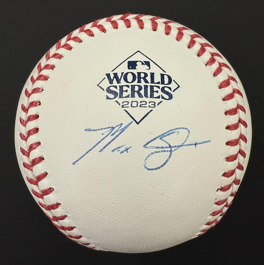 Max Scherzer Autographed Hand Signed World Series Baseball - Fanatics COA