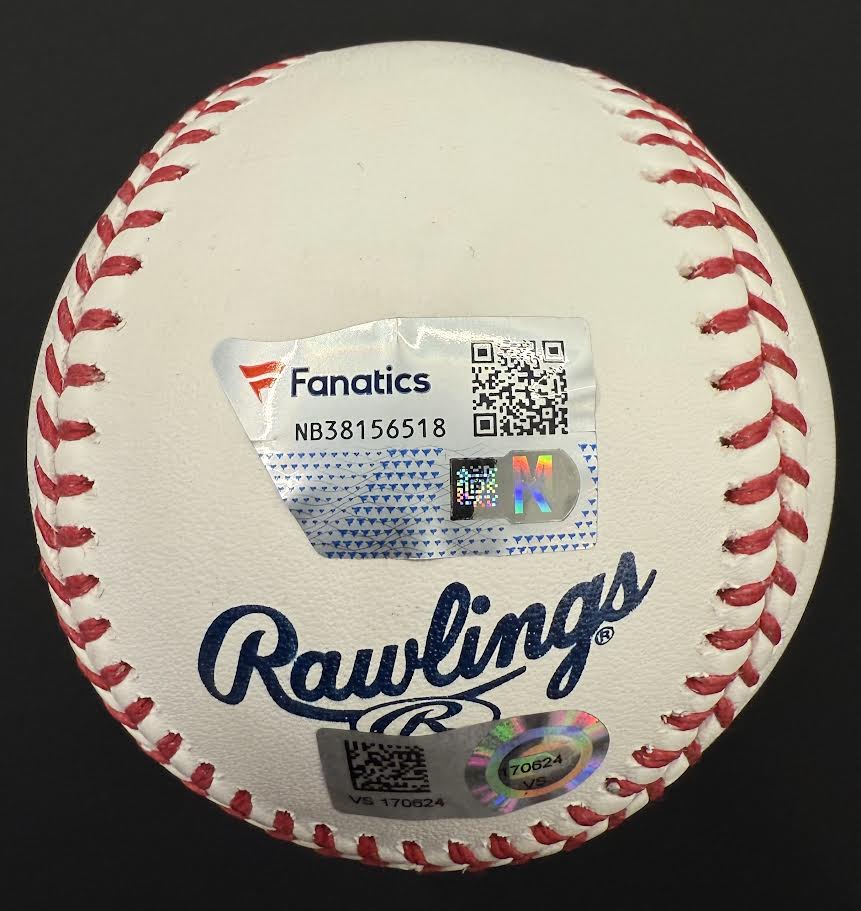 Max Scherzer Autographed Hand Signed World Series Baseball - Fanatics COA