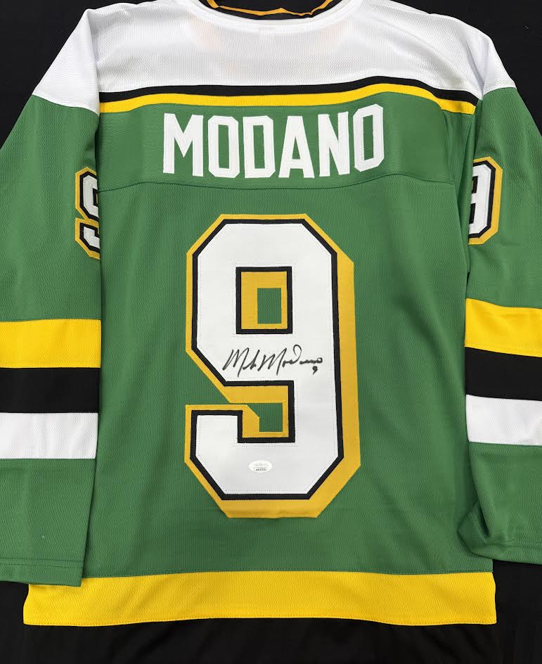 Mike Modano Autographed Hand Signed Custom Minnesota North Stars Jersey - JSA COA
