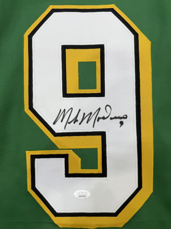 Mike Modano Autographed Hand Signed Custom Minnesota North Stars Jersey - JSA COA