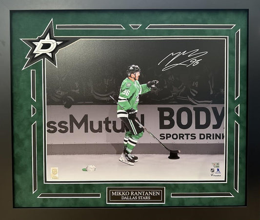 Mikko Rantanen Autographed Hand Signed Custom Framed 16x20 Dallas Stars Photo - Fanatics COA