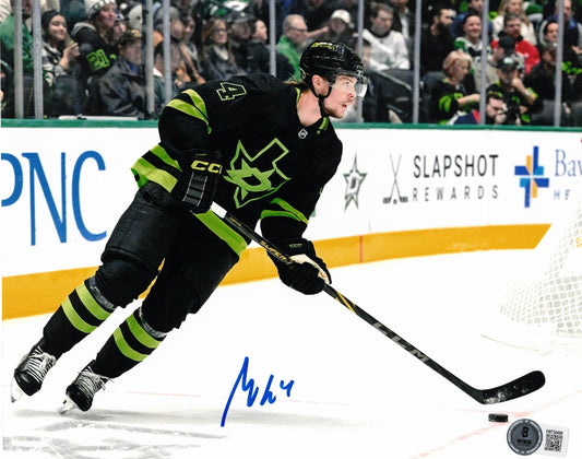Miro Heiskanen Autographed Hand Signed 8x10 Dallas Stars Photo - Beckett COA