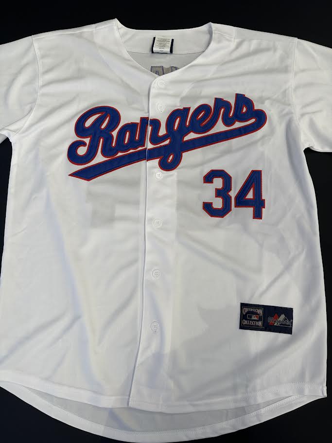 Nolan Ryan Autographed Hand Signed Custom Texas Rangers Jersey W/ Insc. - JSA LOA