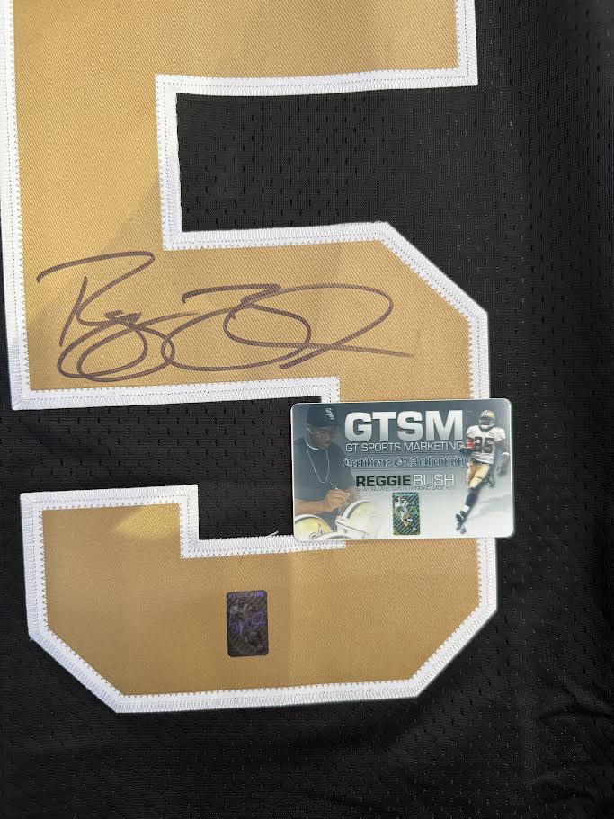 Reggie Bush Autographed Hand Signed Authentic Reebok New Orleans Saints Jersey - Reggie Bush / GTSM COA