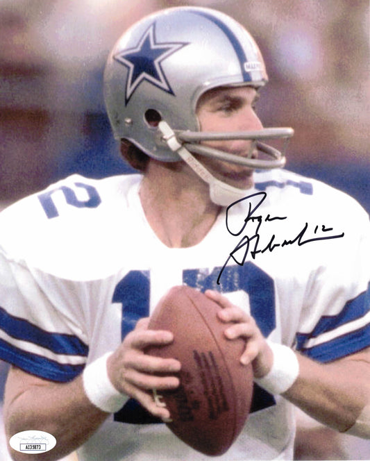 Roger Staubach Autographed Hand Signed 8x10 Dallas Cowboys Photo - JSA COA