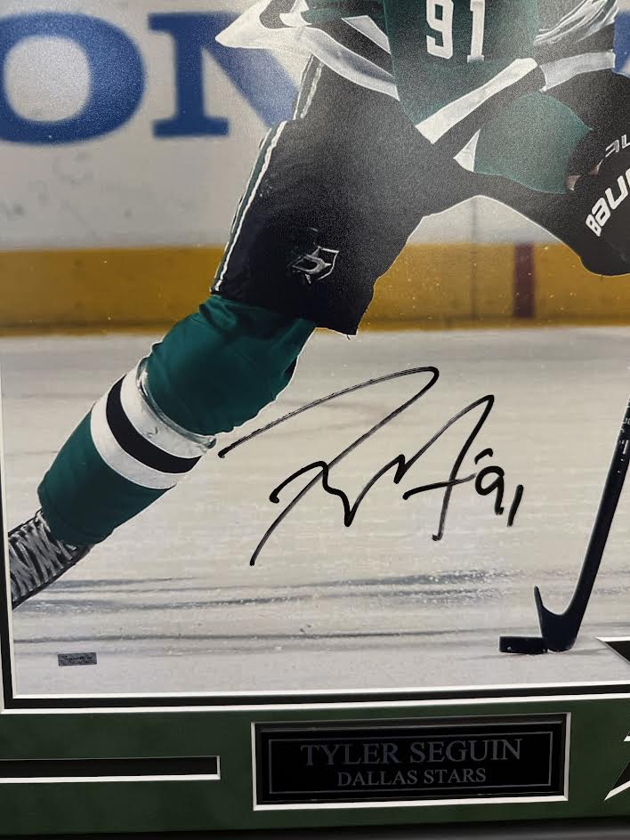 Tyler Seguin Autographed Hand Signed Custom Framed 16x20 Dallas Stars Photo - Seguin Holo