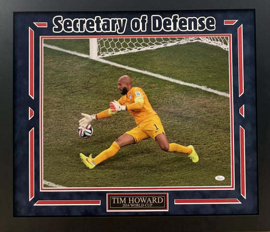 Tim Howard Autographed Hand Signed Custom Framed Team USA 16x20 Photo - JSA COA