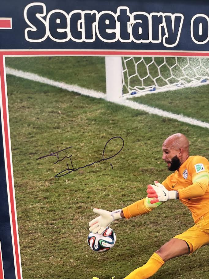 Tim Howard Autographed Hand Signed Custom Framed Team USA 16x20 Photo - JSA COA