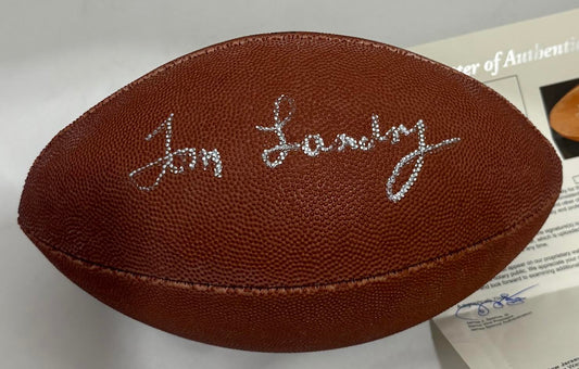 Tom Landry Autographed Hand Signed Football - JSA LOA