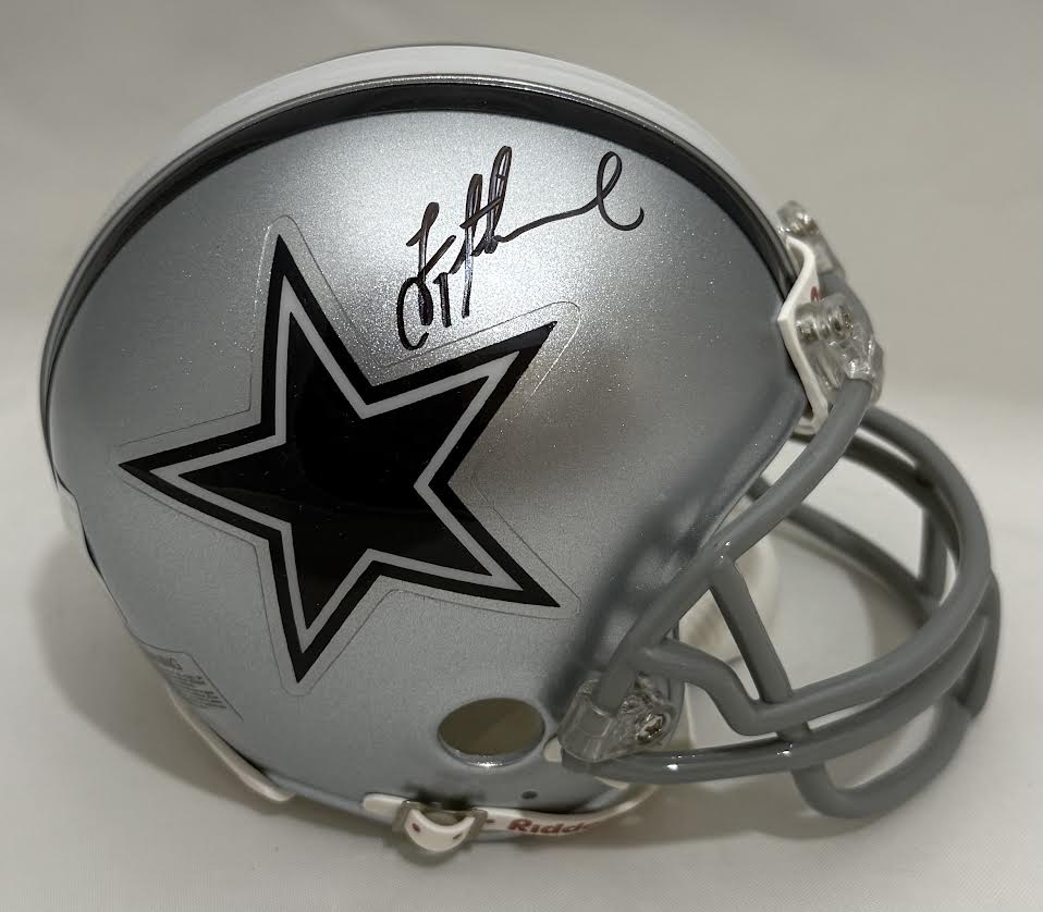 Troy Aikman Autographed Hand Signed Dallas Cowboys Mini Helmet - Troy Aikman Holo