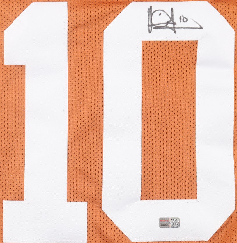 Vince Young Autographed Hand Signed Custom Texas Longhorns Jersey - Tristar COA