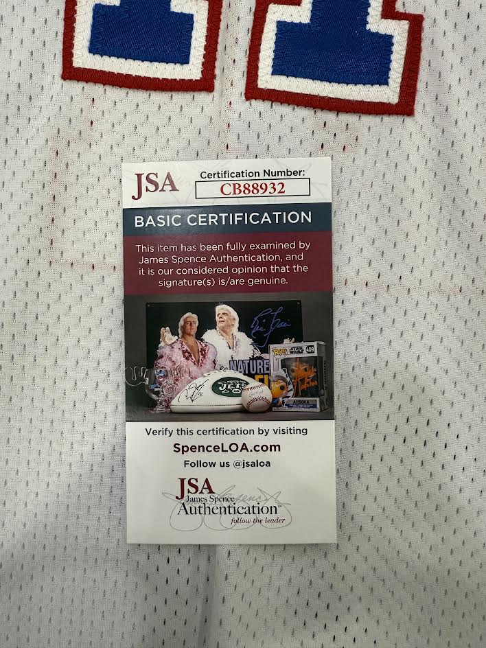 Wes Unseld Autographed Hand Signed Custom Washington Bullets Jersey W/ HOF Insc. - JSA COA