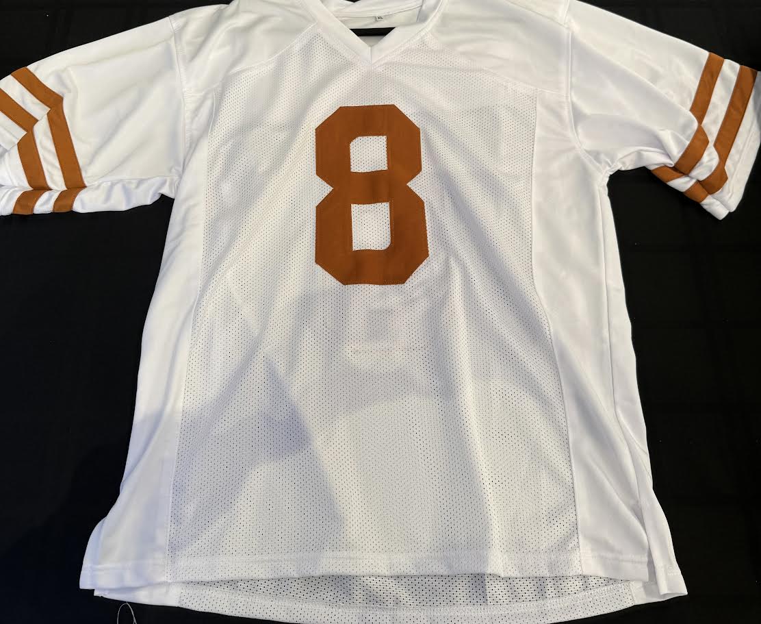 Xavier Worthy Autographed Hand Signed Custom Texas Longhorns Jersey - Beckett COA