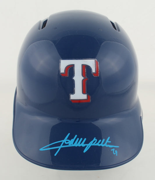 Adrian Beltre Autographed Hand Signed Texas Rangers Batting Helmet - JSA COA