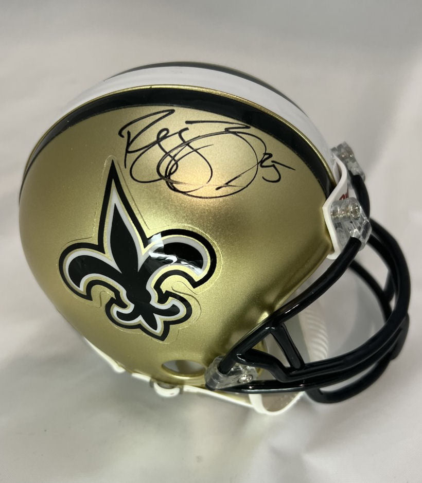 Reggie Bush Autographed Hand Signed New Orleans Saints Mini Helmet