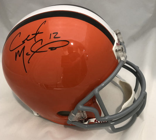 Colt McCoy Autographed Hand Signed Full Size Replica Cleveland Browns Helmet