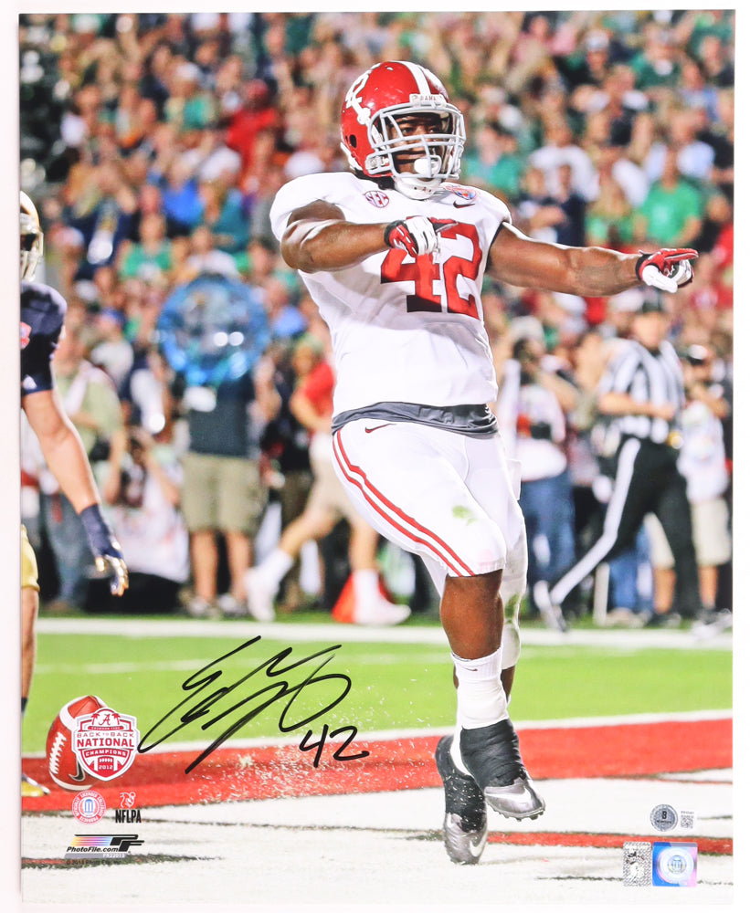 Eddie Lacy Autographed Hand Signed 16x20 Alabama Crimson Tide Photo - Beckett COA