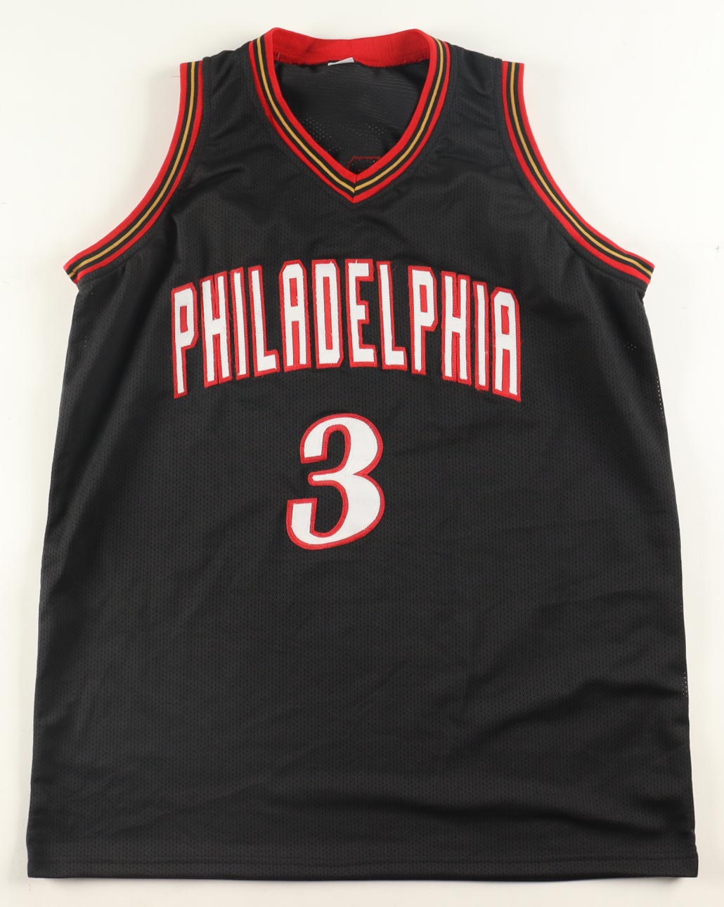 Allen Iverson Autographed Hand Signed Custom Philadelphia 76ers Jersey - JSA COA