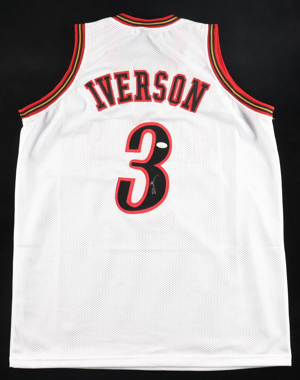 Allen Iverson Autographed Hand Signed Custom Philadelphia 76ers Jersey - JSA COA