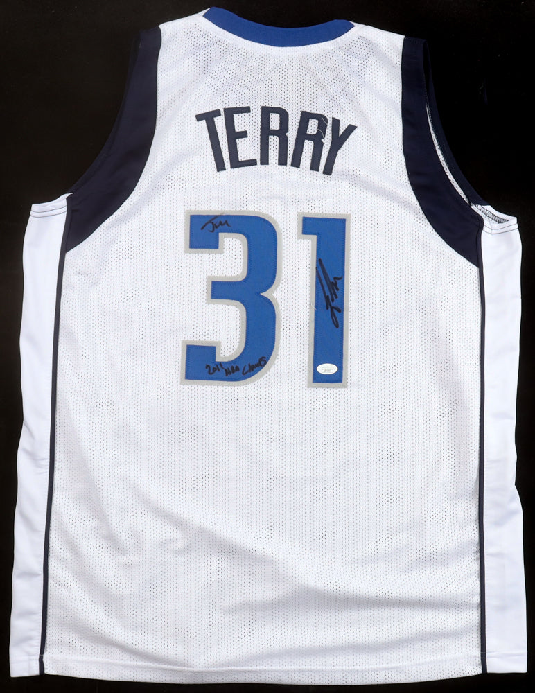 Jason Terry Autographed Hand Signed Custom Dallas Mavericks Jersey - JSA COA