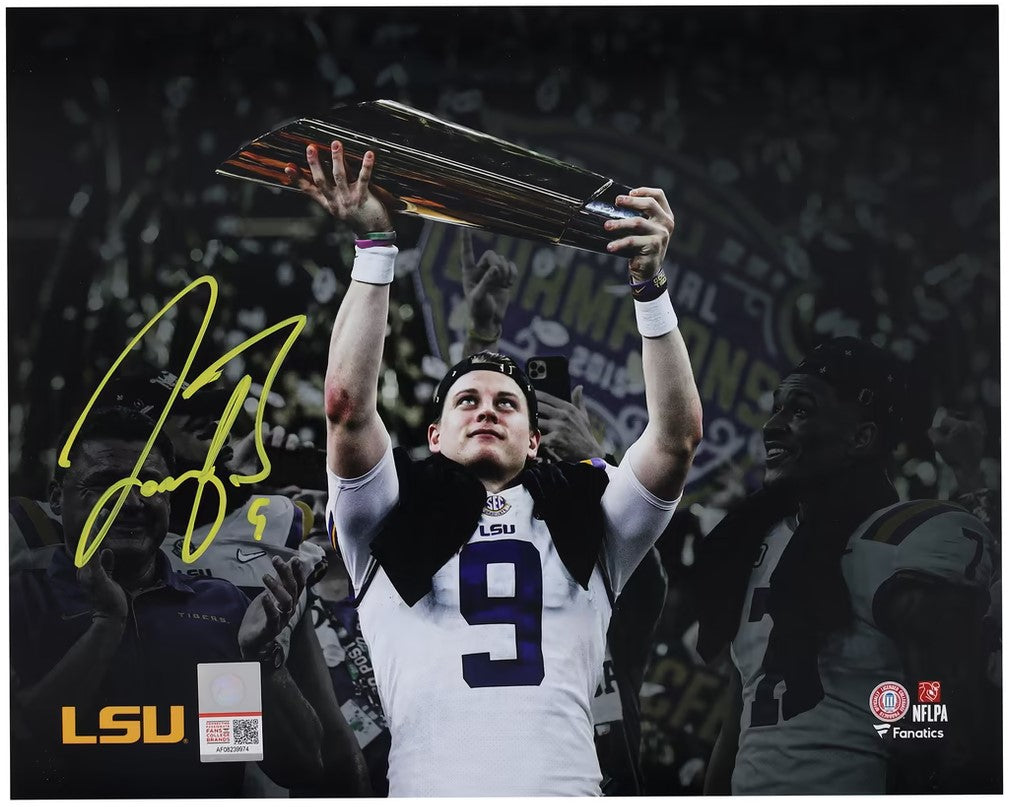 Joe Burrow Autographed Hand Signed 8x10 LSU Tigers Photo - Fanatics COA