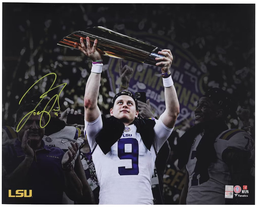 Joe Burrow Autographed hand Signed 16x20 LSU Tigers Photo - Fanatics COA