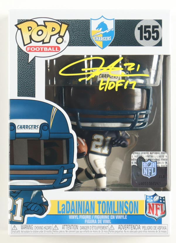 Ladanian Tomlinson Autographed Hand Signed Funko Pop #155 - Beckett COA
