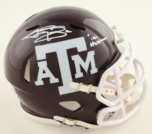 Johnny Manziel Autographed Hand Signed Texas A&M Aggies Mini Helmet - Beckett COA