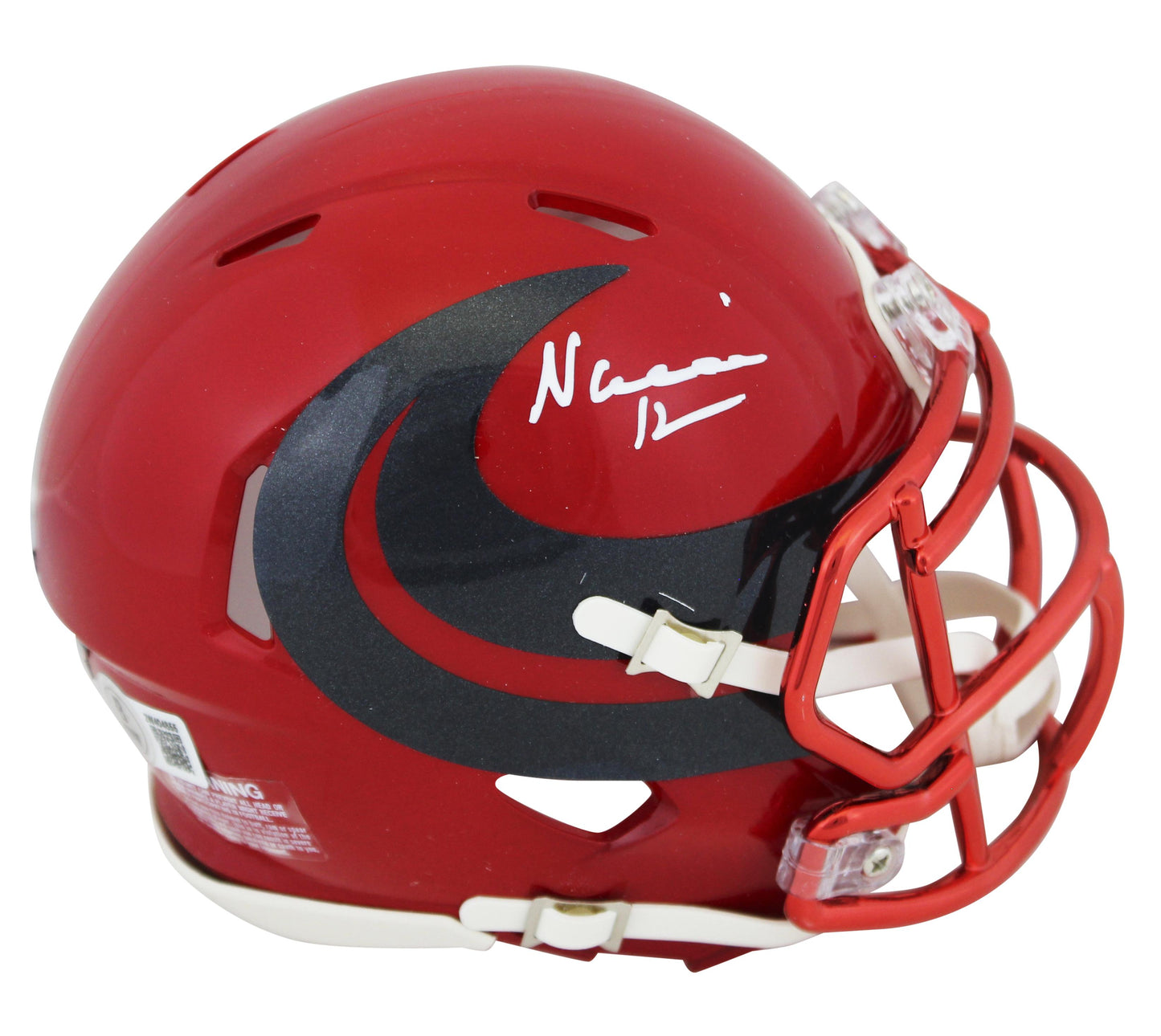 Nico Collins Autographed Hand Signed Houston Texans Mini Helmet - Beckett COA
